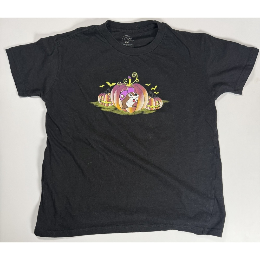 Buc-ee's Halloween Graphic T Shirt Youth Medium YM Black Tee